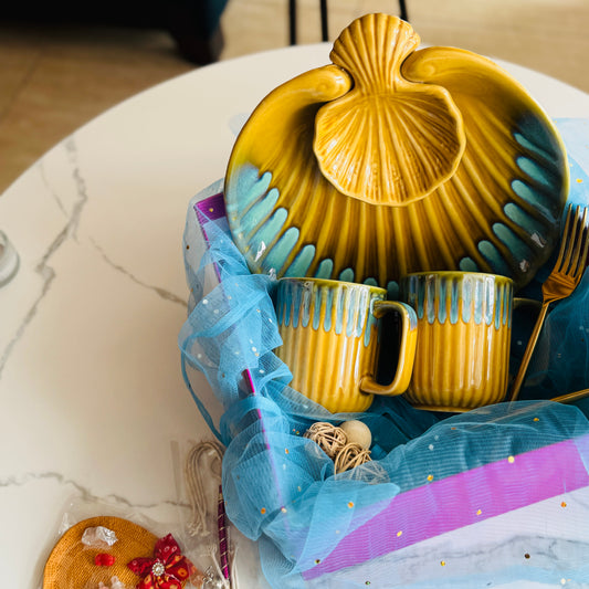 Rakhi Gift Hamper – Mustard Dip Charm Edition