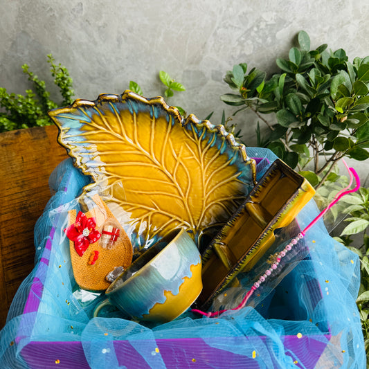 Rakhi Gift Hamper – Forest Leaf Edition