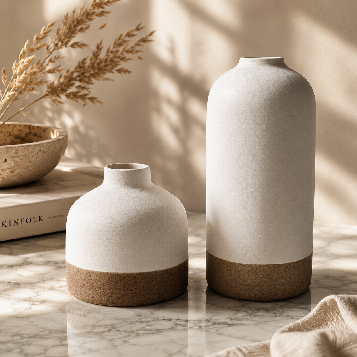 Sora Collection – Ceramic Vase Set (Set of 2)