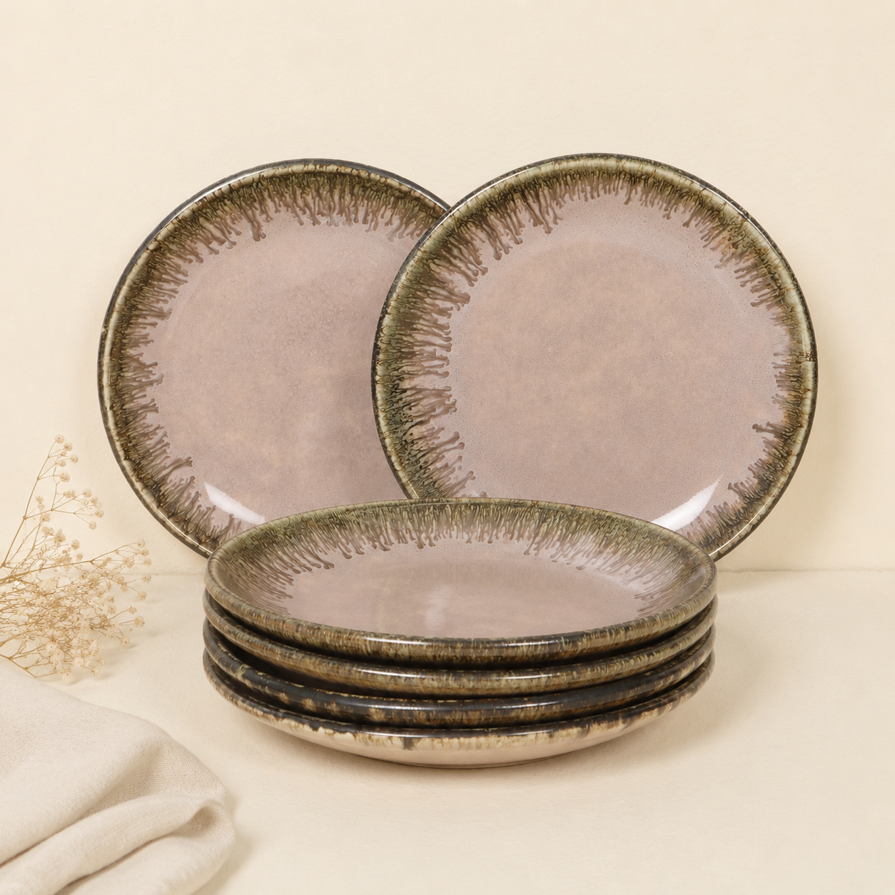 Roseate Quarter Plates