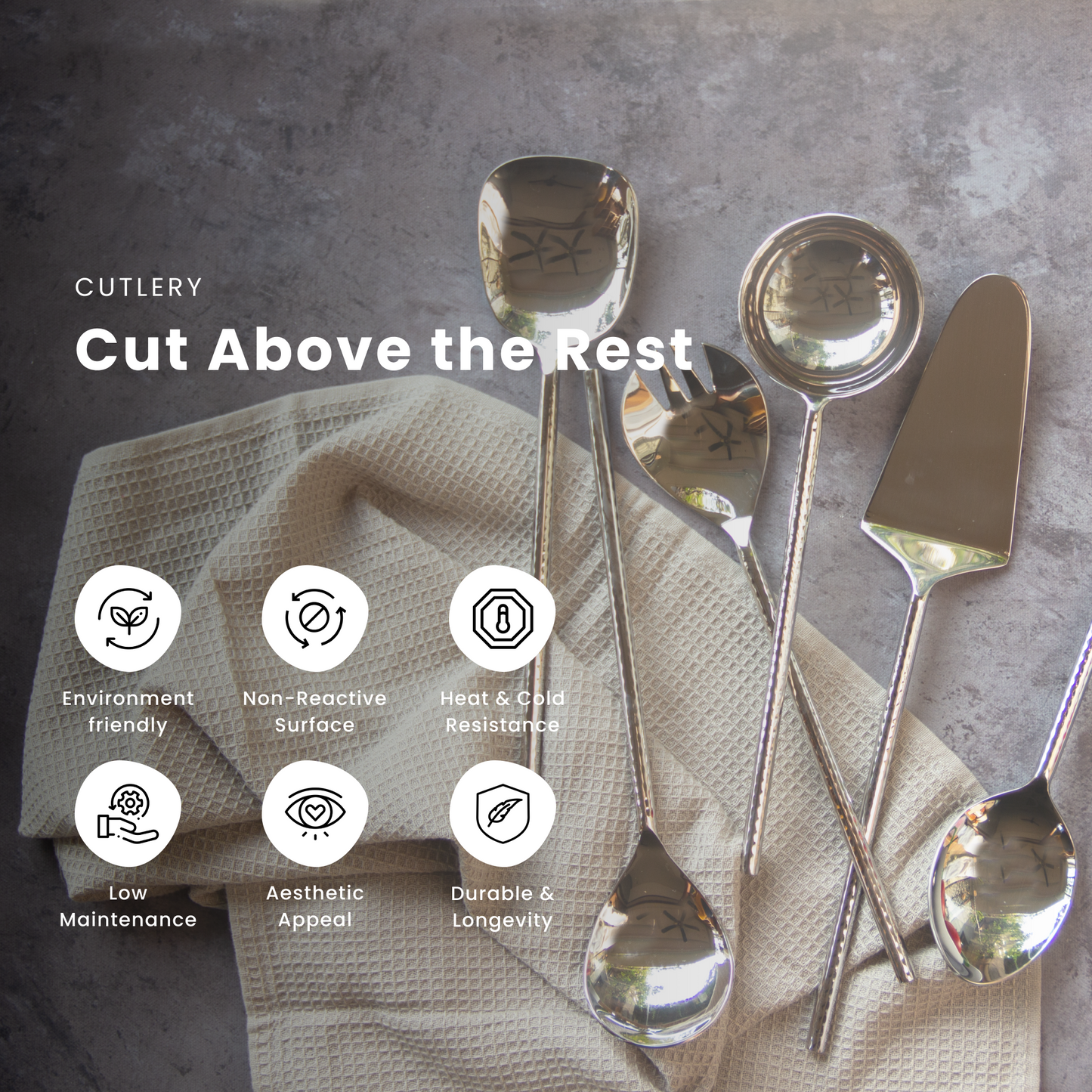 Aurum Serving Spoon Set