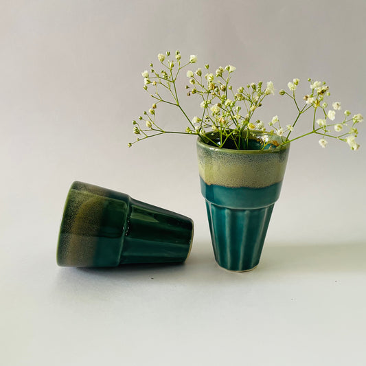 The  Cool Tea Glasses -Teal