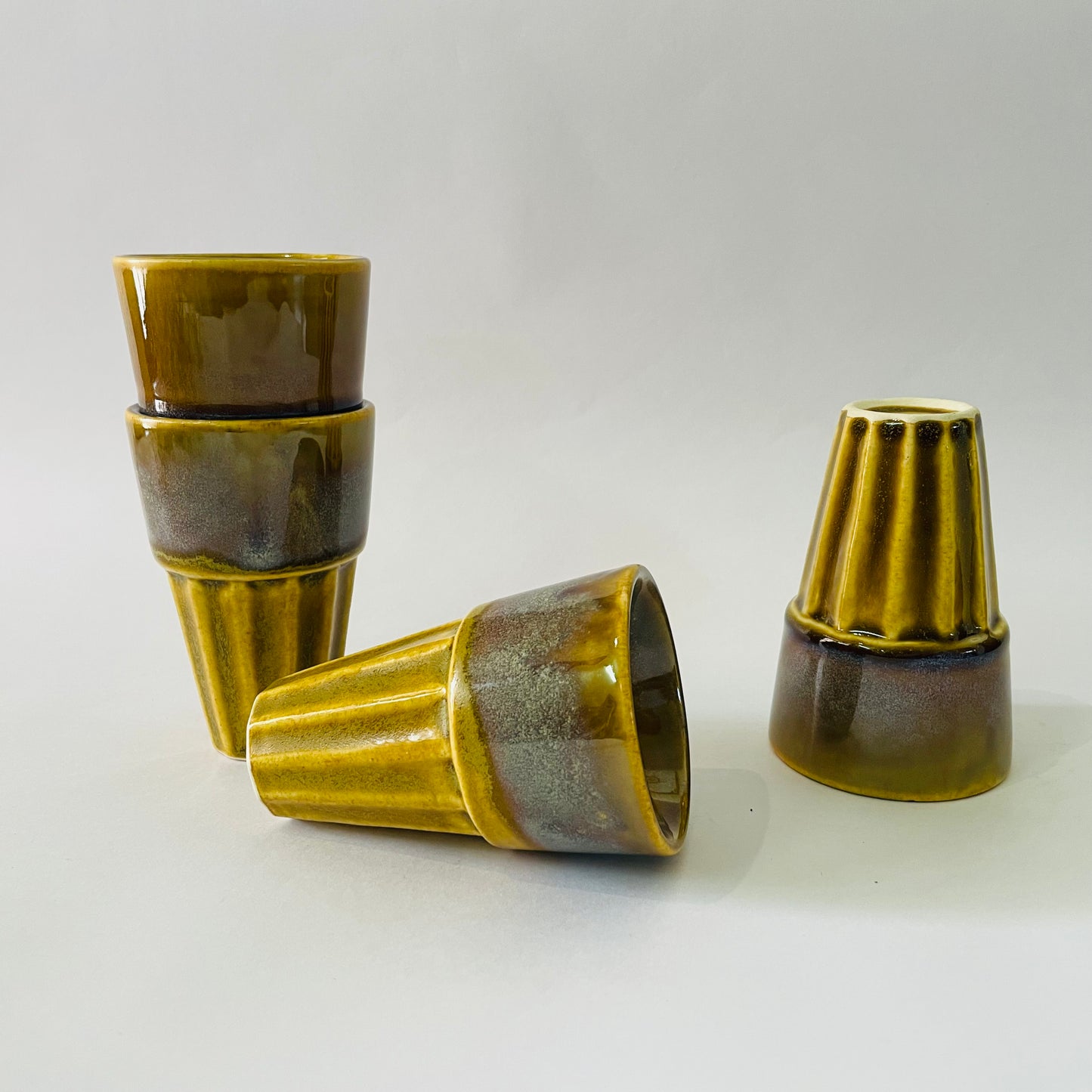 The Cool Tea Glasses -Mustard