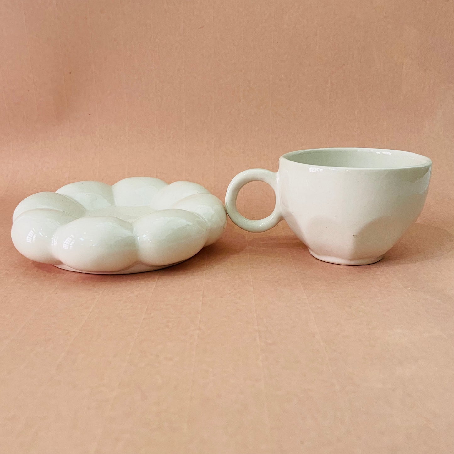 The Blossom Tea Cup & Saucer- White