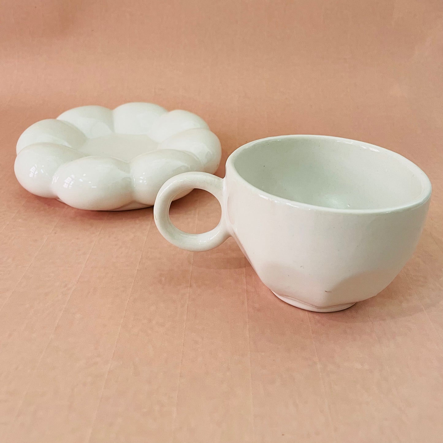 The Blossom Tea Cup & Saucer- White