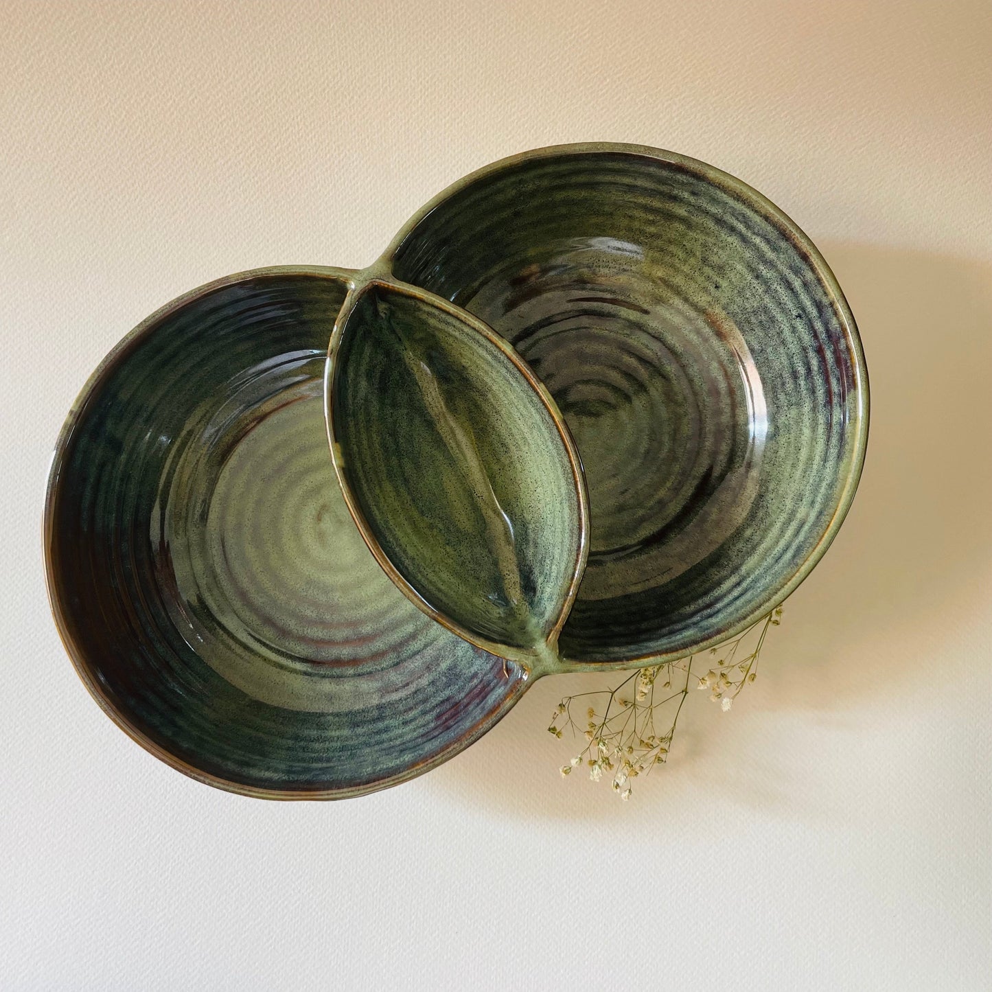 Olive Green Double Bowls