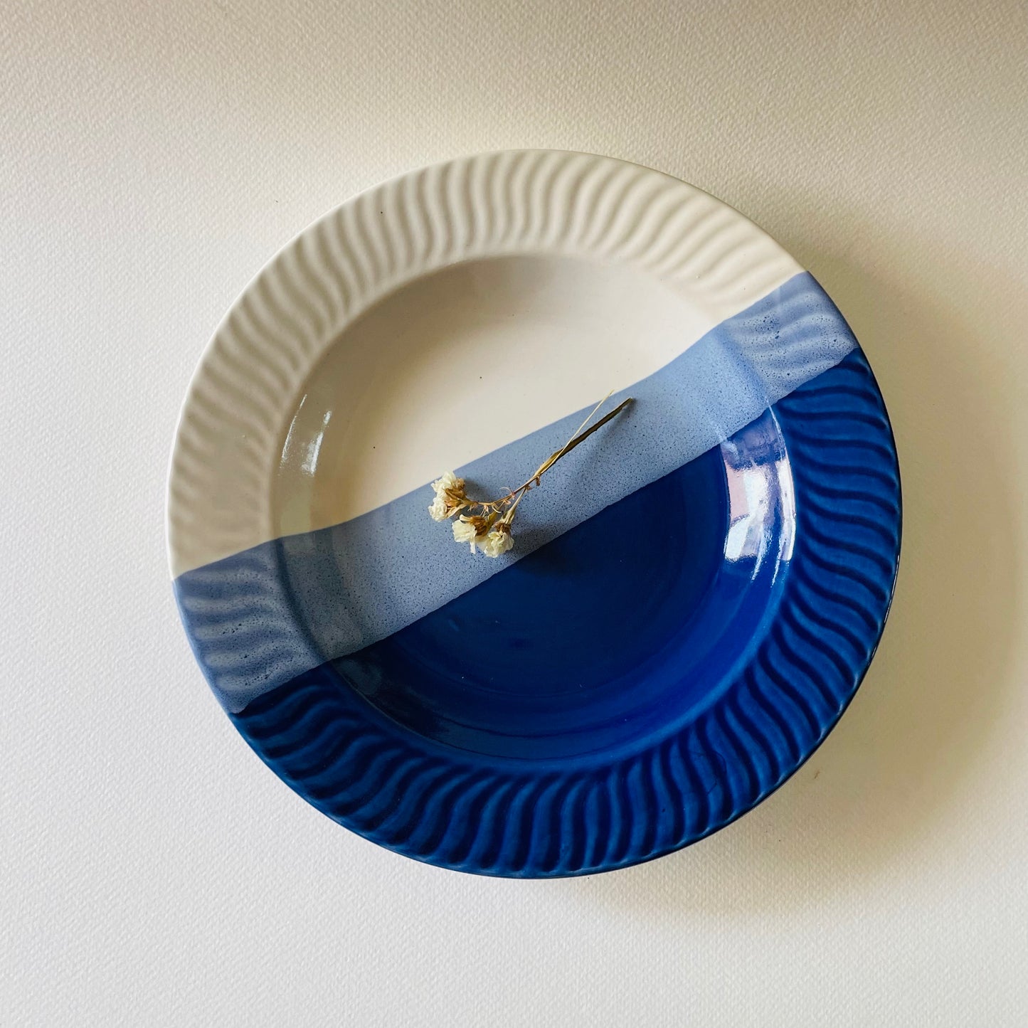 Elegante BlueBird Pasta Plate