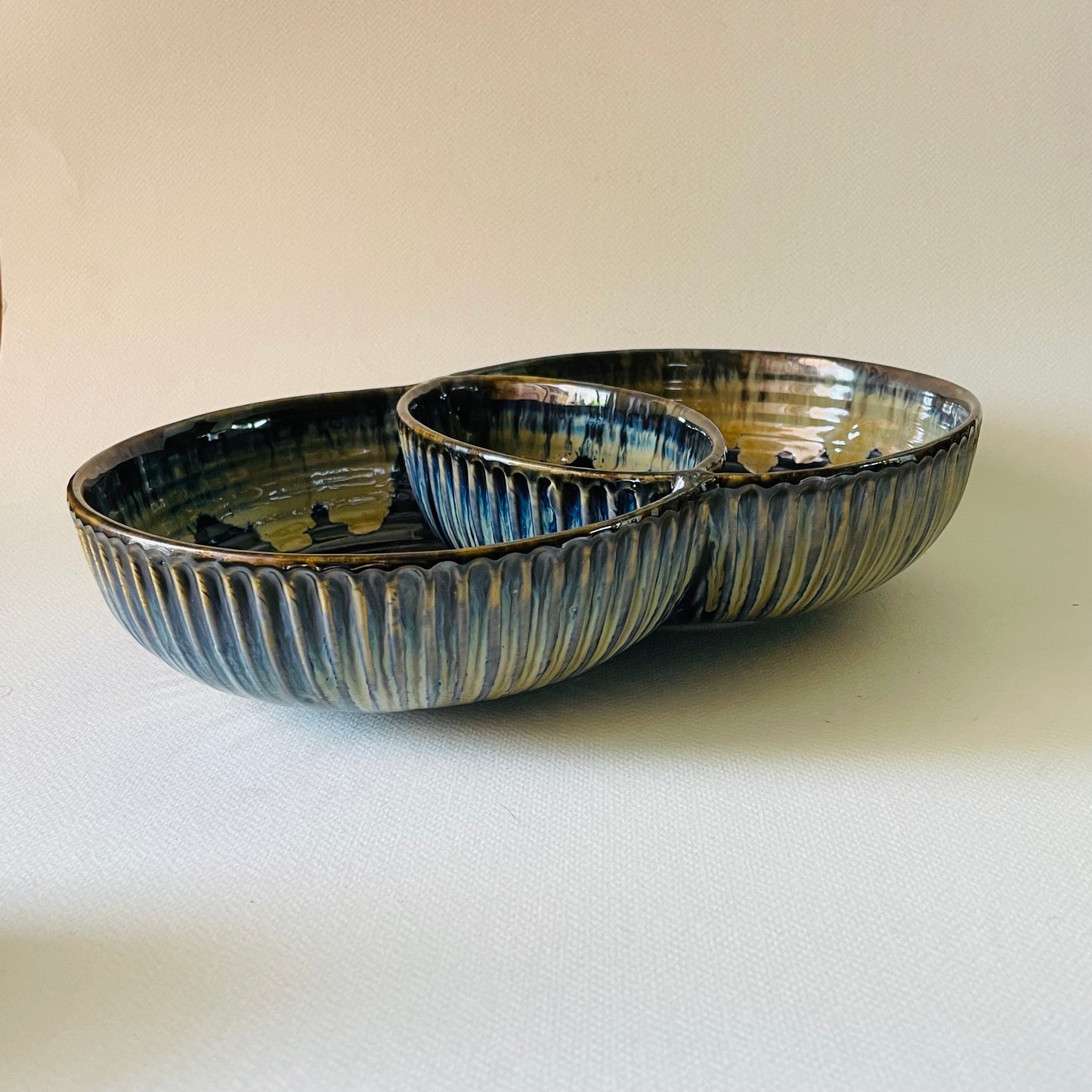 Royal Blue Double Bowls