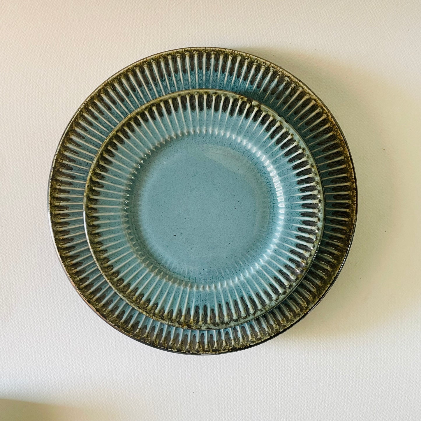 Teal Dinner & Quarter Plates (Set of 4)