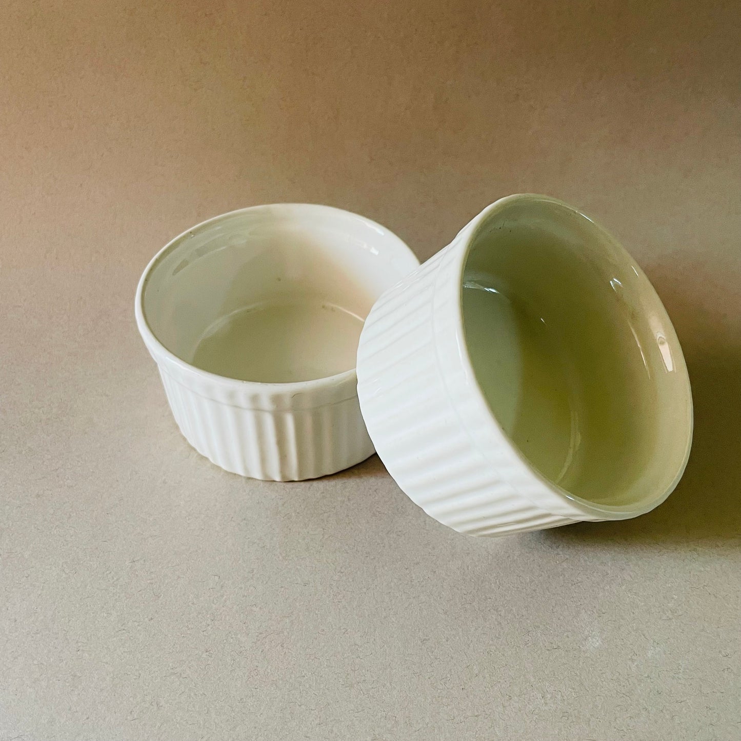 White Ramekin Bowls (Set of 2)