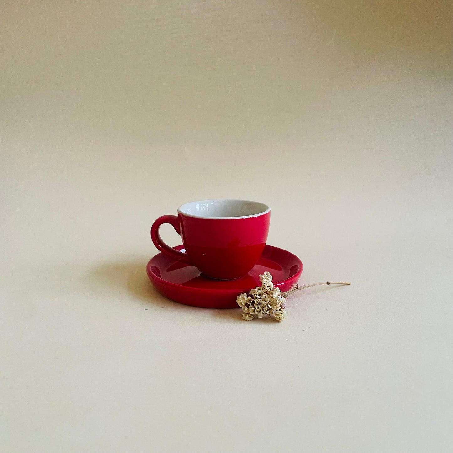 Red Espresso Cup & Saucer Set