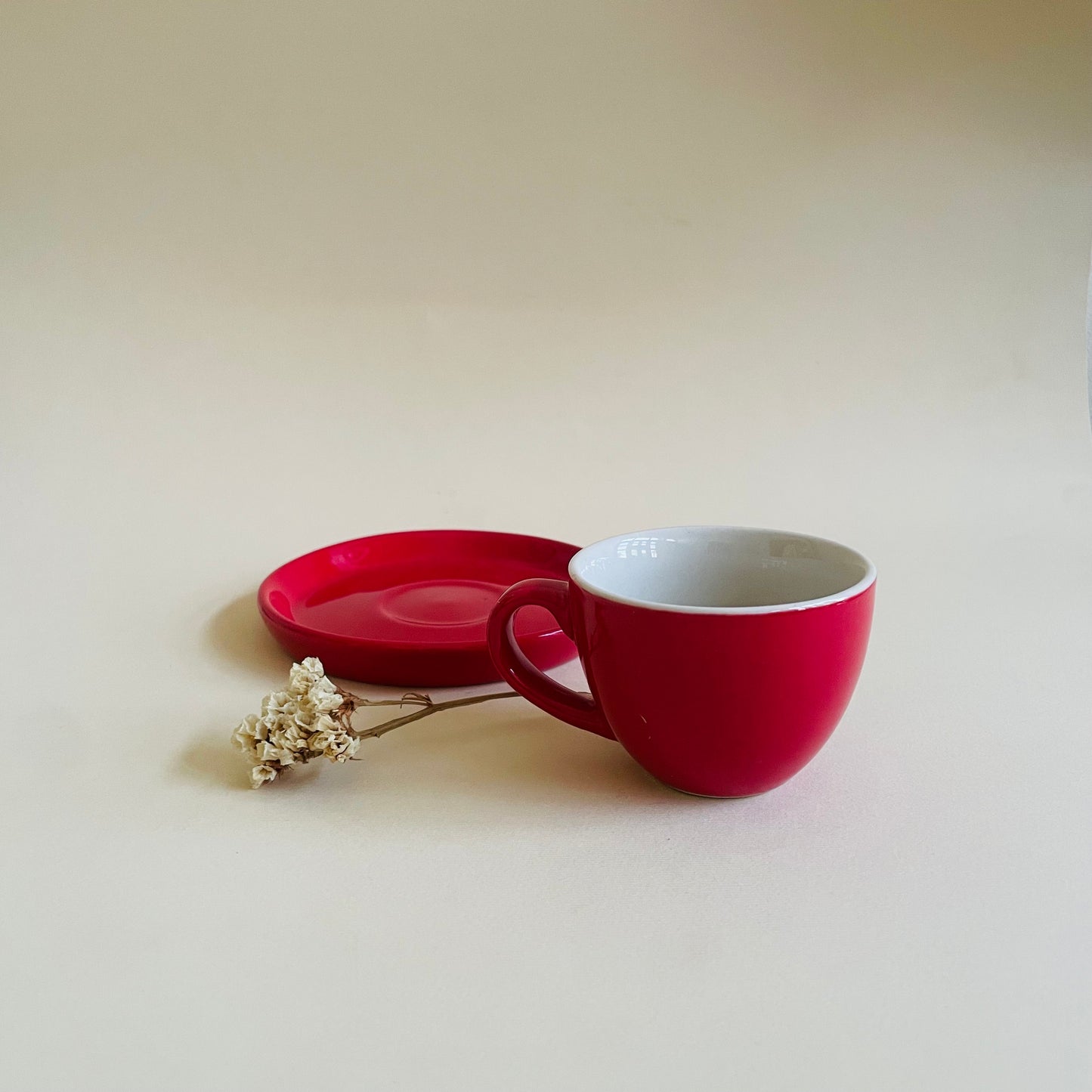 Red Espresso Cup & Saucer Set