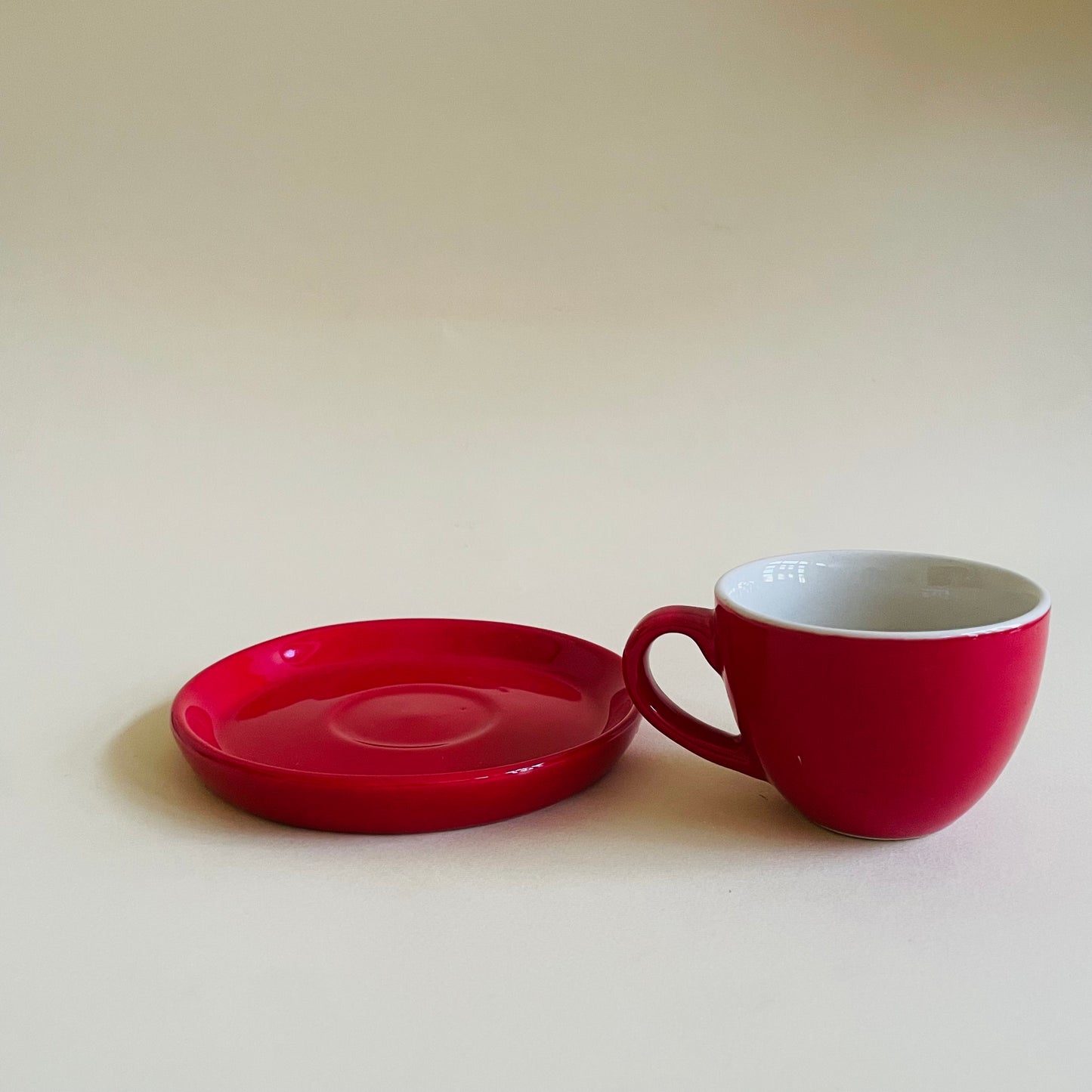 Red Espresso Cup & Saucer Set