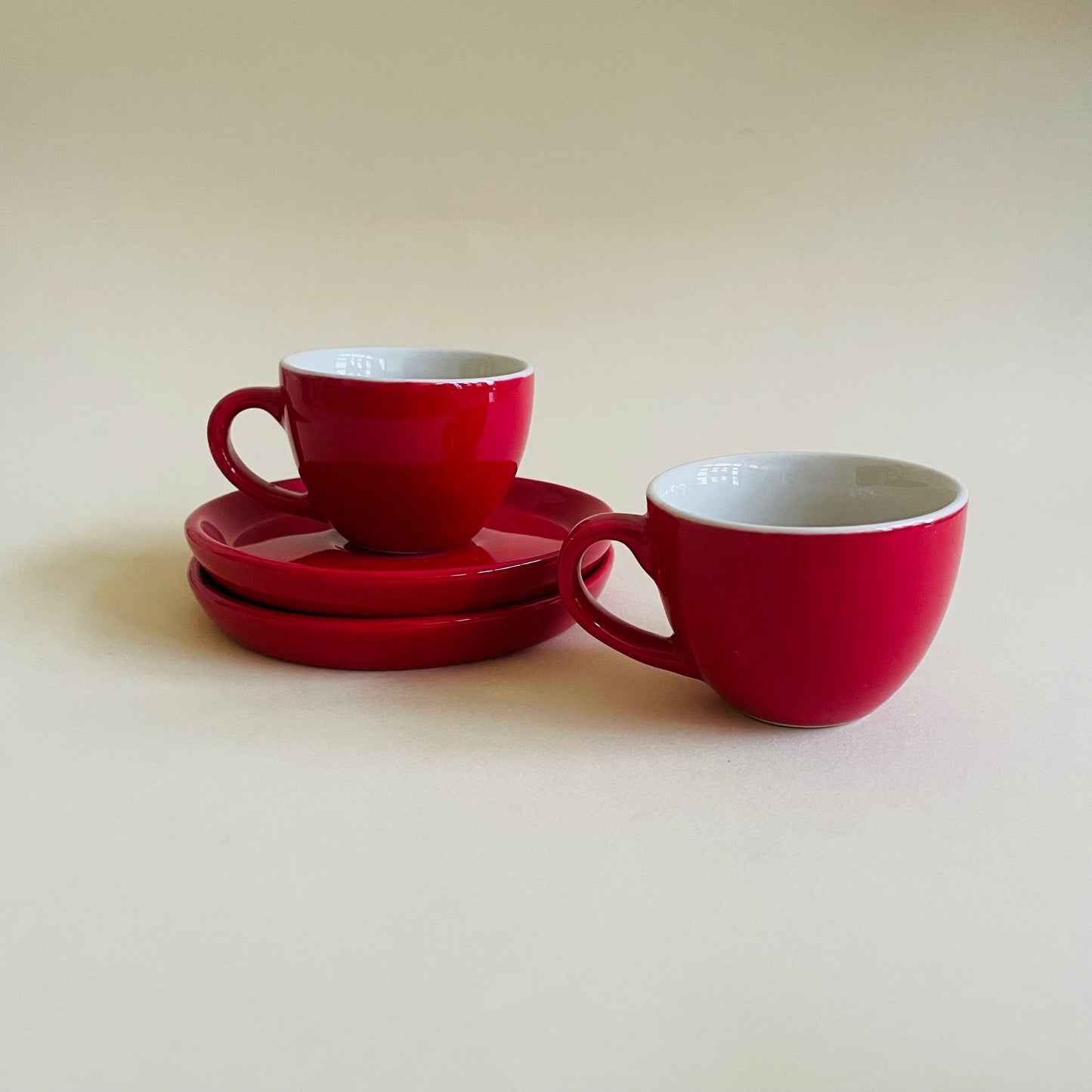 Red Espresso Cup & Saucer Set