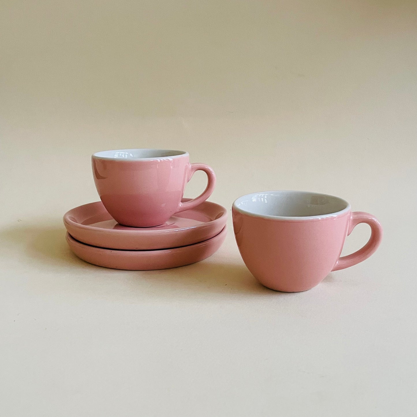 Baby Pink Espresso Cup & Saucer Set