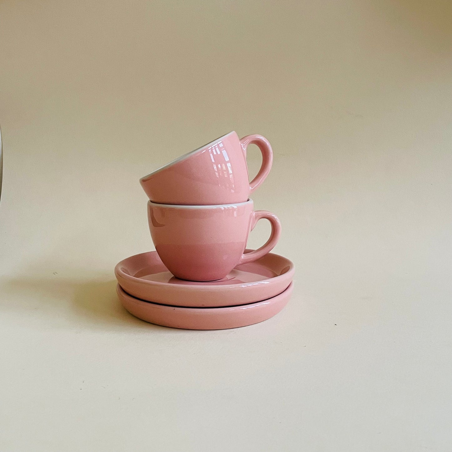 Baby Pink Espresso Cup & Saucer Set