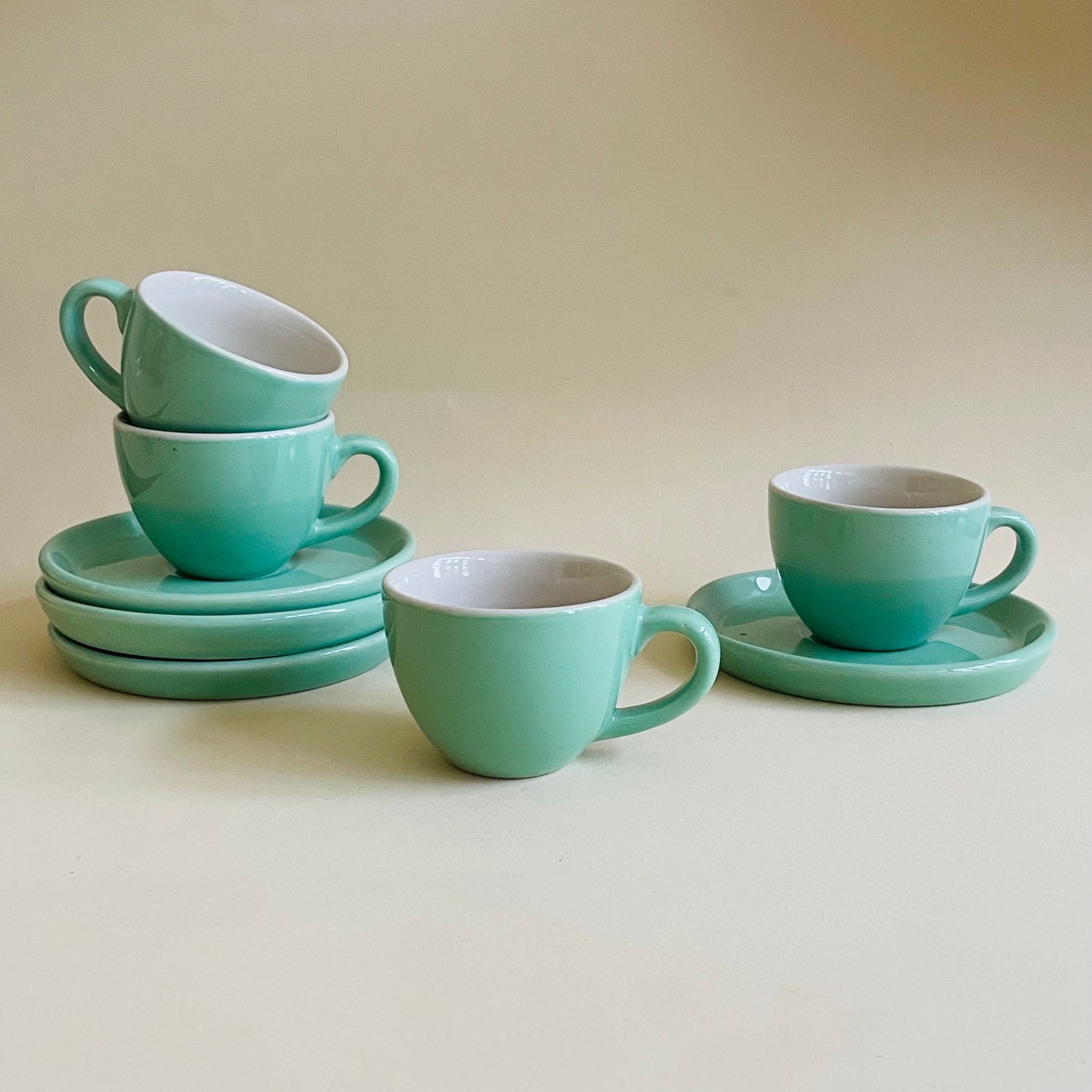Sage Green Espresso Cup & Saucer Set