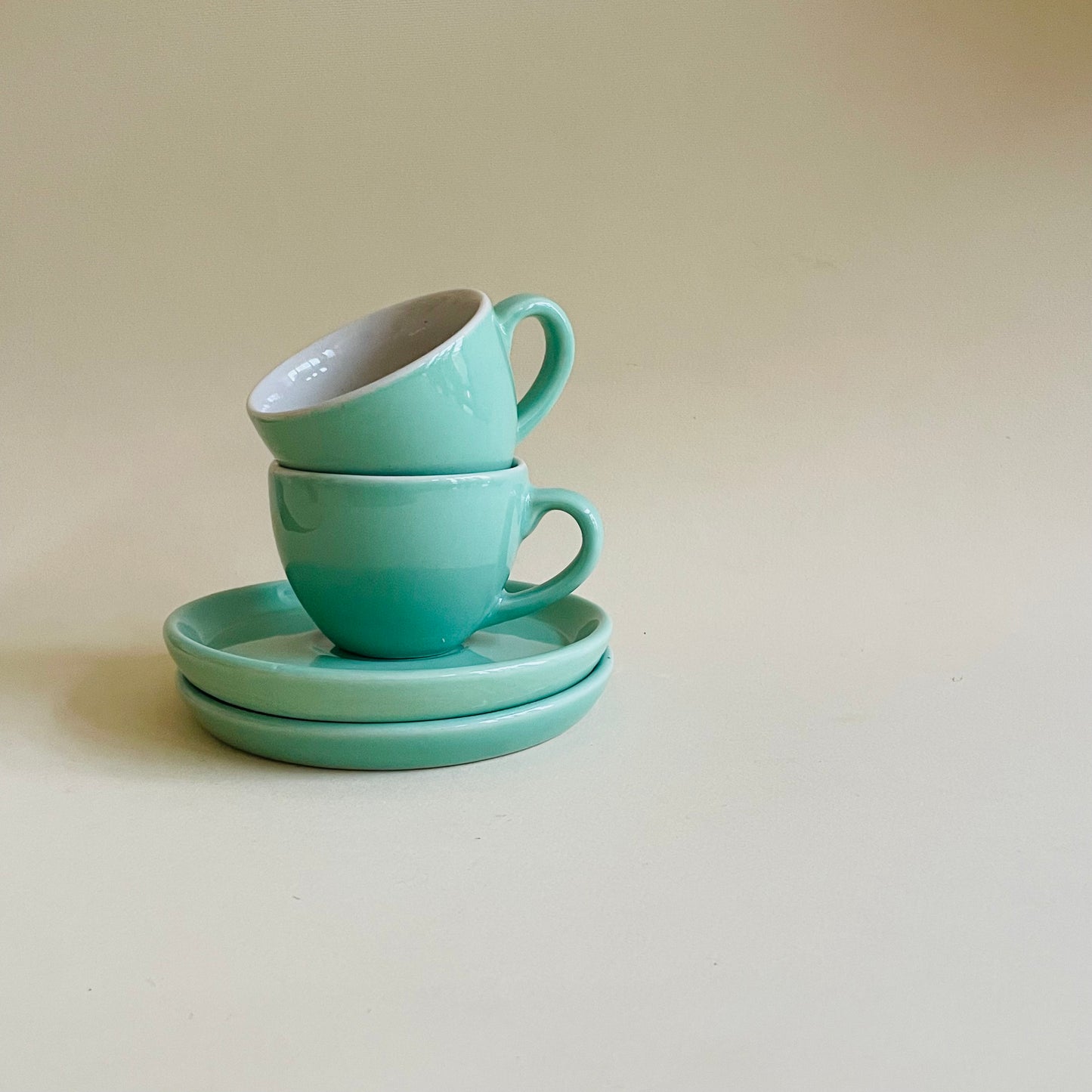 Sage Green Espresso Cup & Saucer Set
