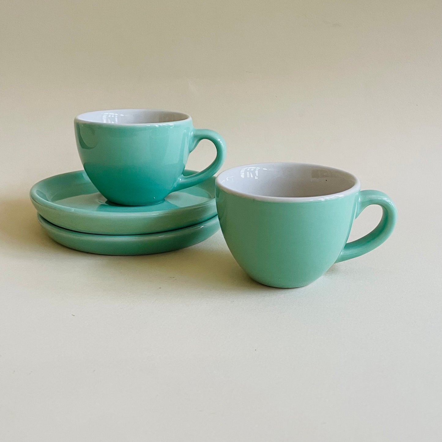 Sage Green Espresso Cup & Saucer Set