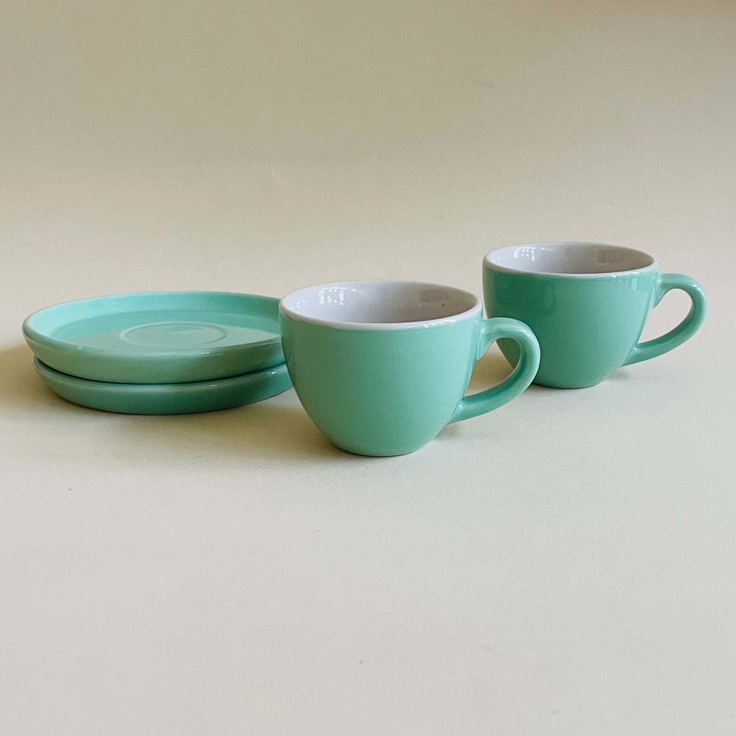 Sage Green Espresso Cup & Saucer Set