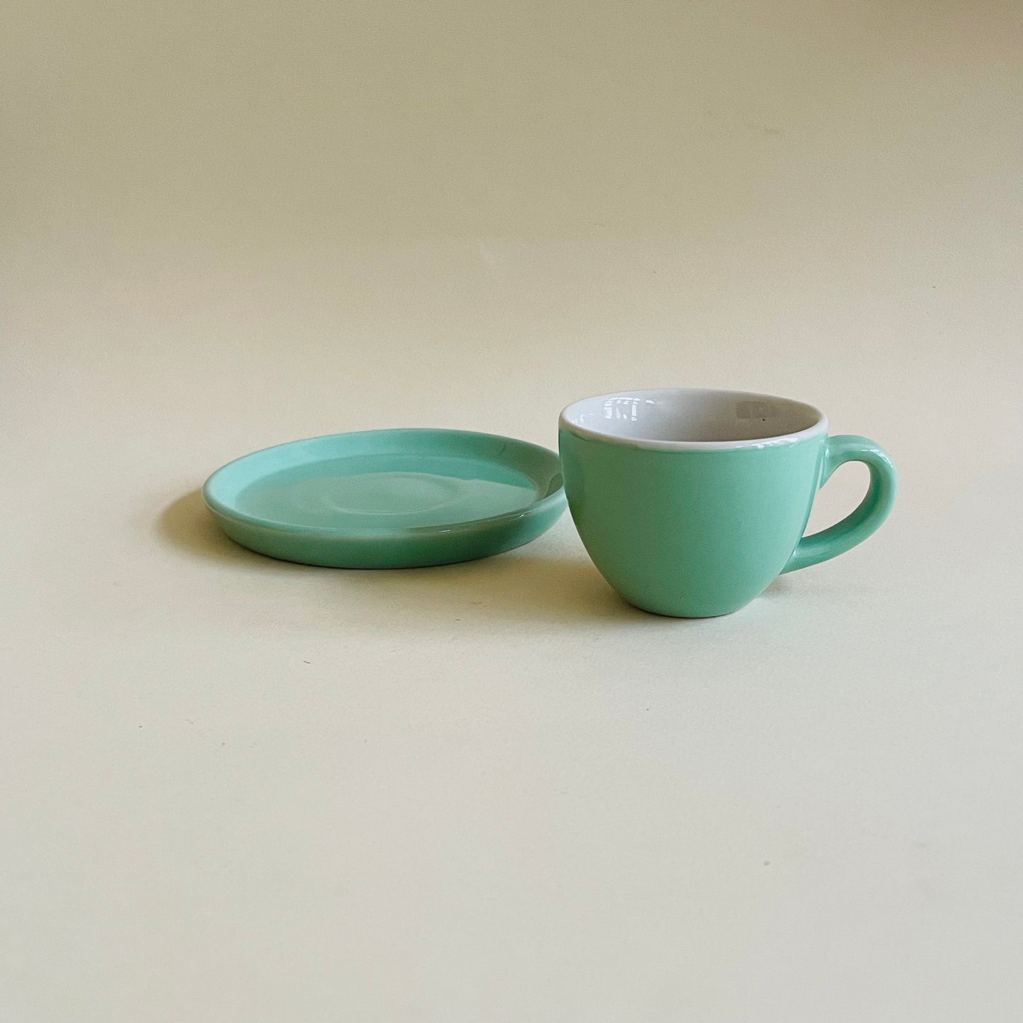 Sage Green Espresso Cup & Saucer Set