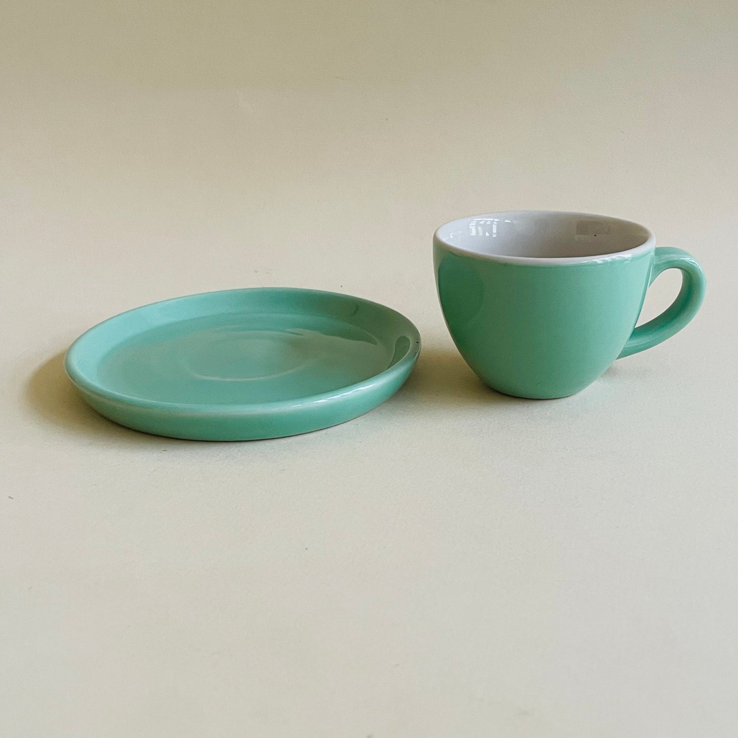 Sage Green Espresso Cup & Saucer Set