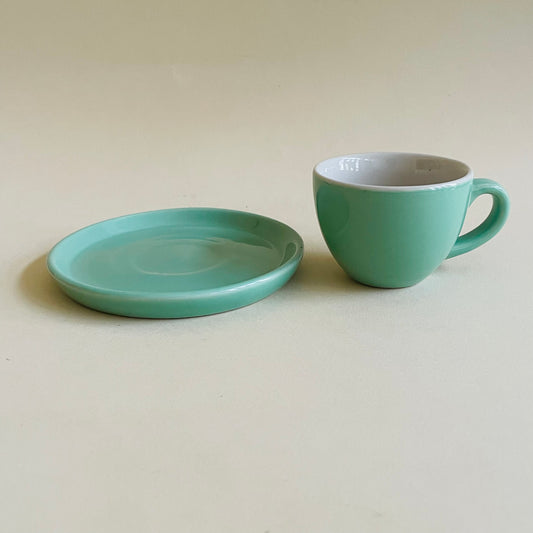 Sage Green Espresso Cup & Saucer Set
