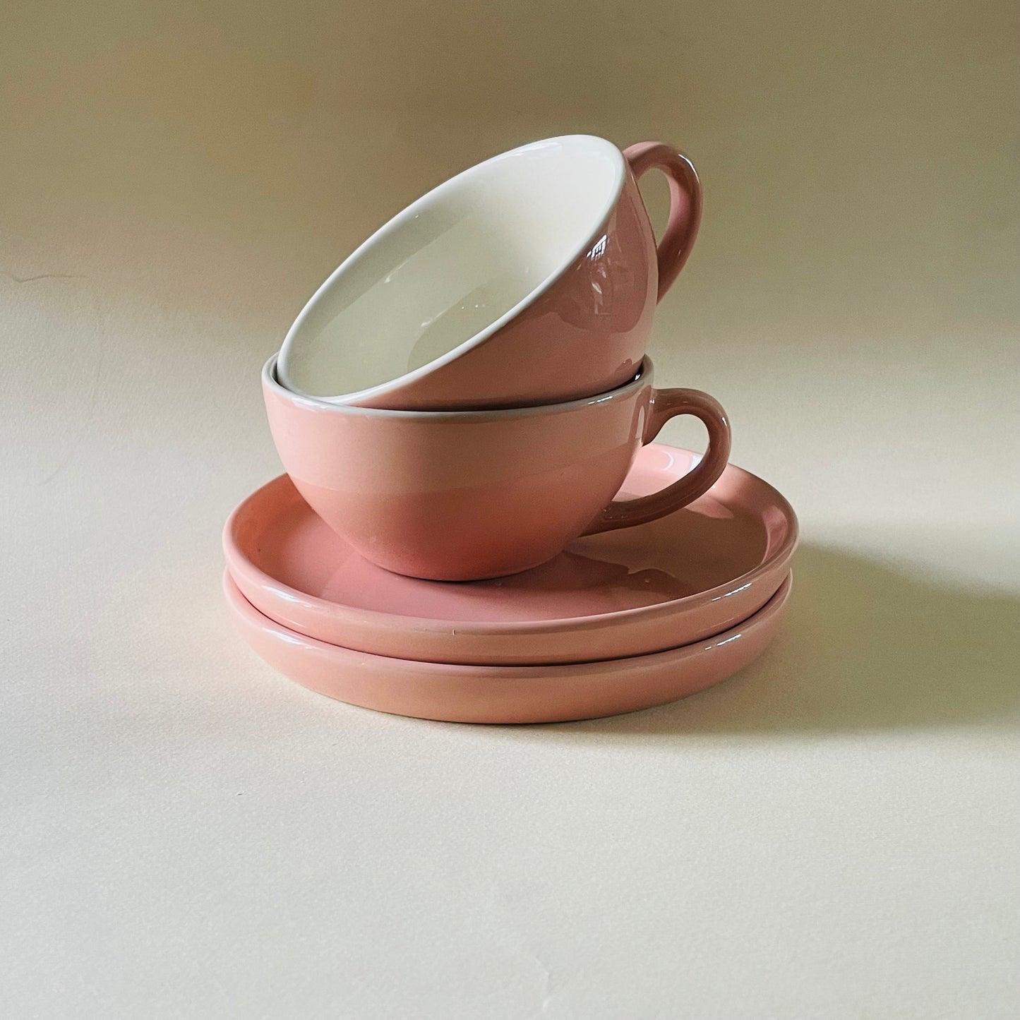 The Blush Pink Cappucino Cup & Saucer Set