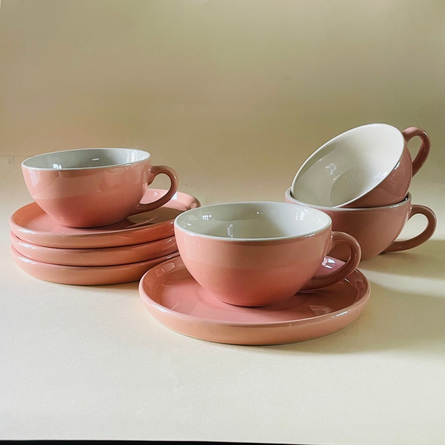 The Blush Pink Cappucino Cup & Saucer Set