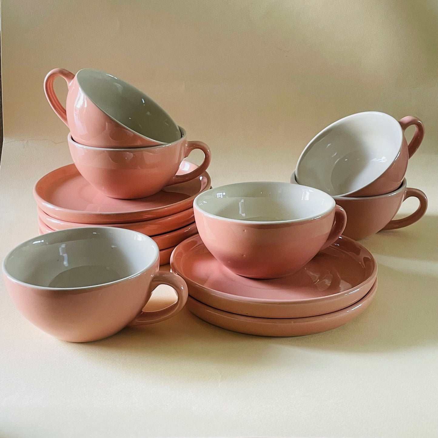 The Blush Pink Cappucino Cup & Saucer Set