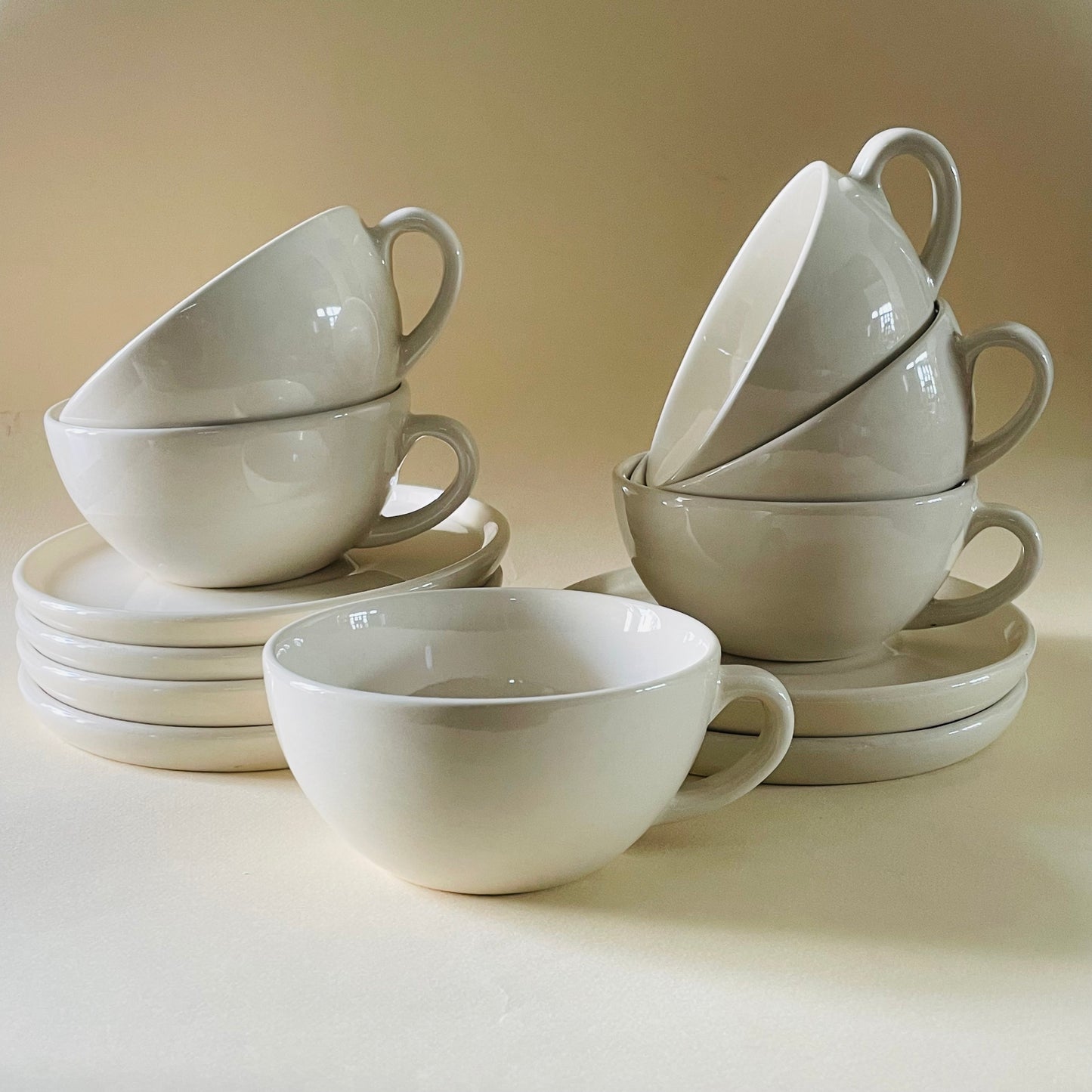 The Blanche Latte Cup & Saucer Set (320ml)
