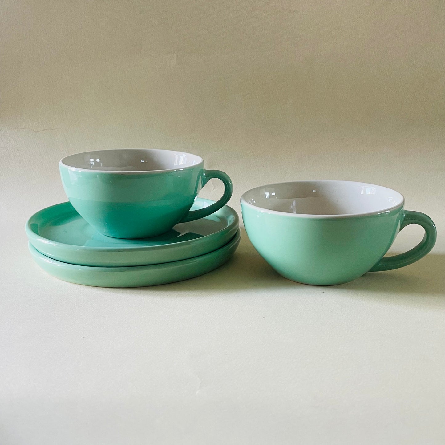 Verdant Sip Latte Cup & Saucer Set (320ml)