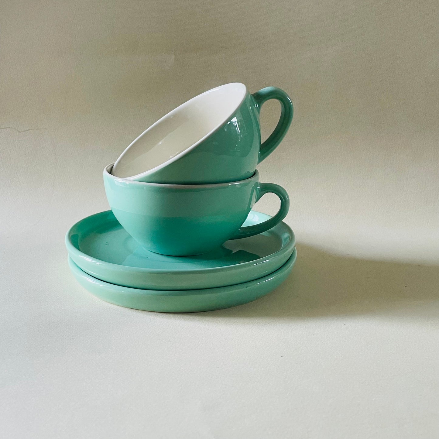 Verdant Sip Latte Cup & Saucer Set (320ml)