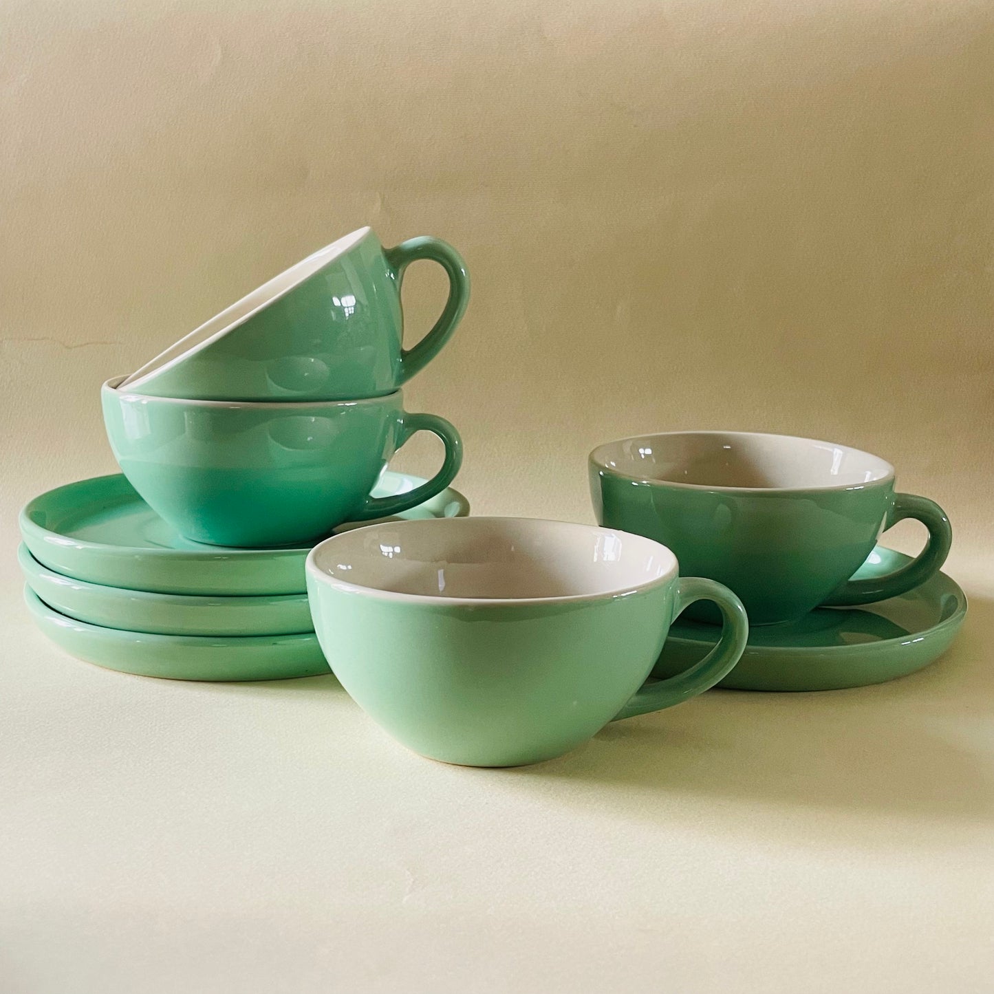 Verdant Sip Latte Cup & Saucer Set (320ml)