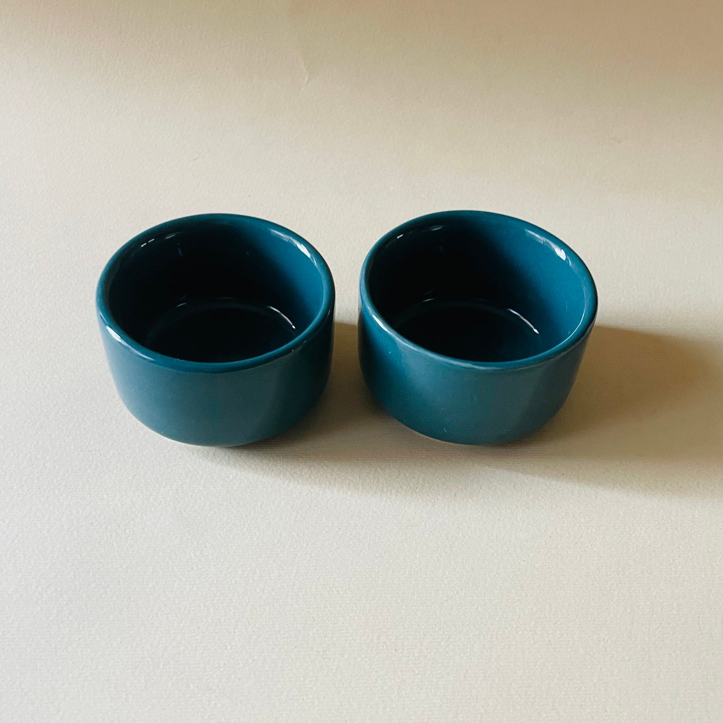 Deep Green Mini Dip Bowls – Set of 2