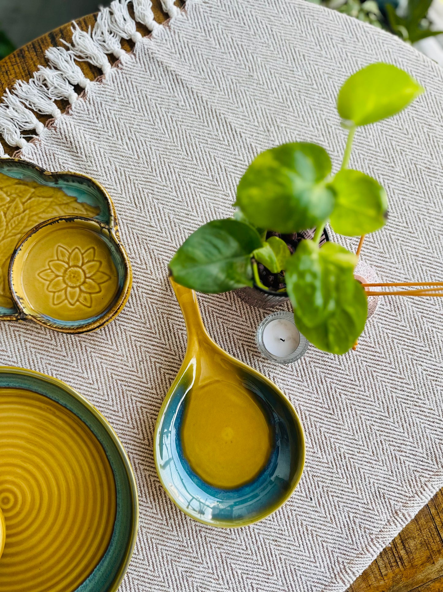 Rakhi Edit : Mustard Pan Platter