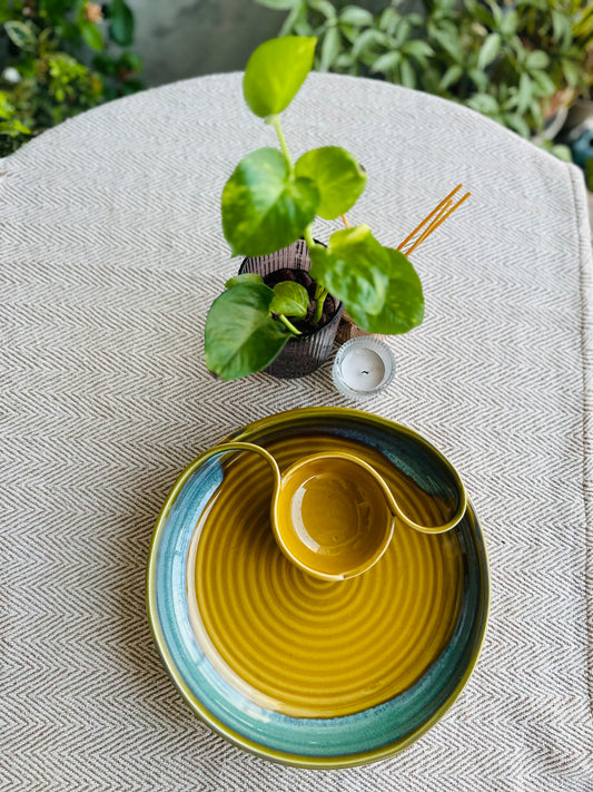 Rakhi Edit : Mustard Chip & Dip Platter