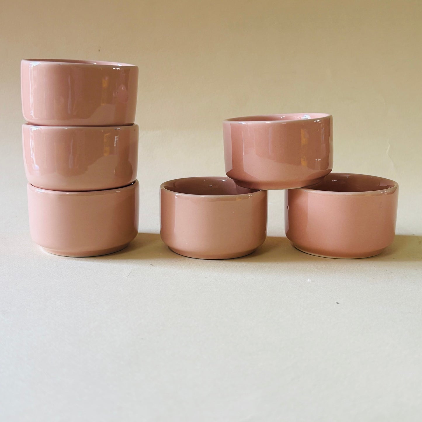 Du Blush Pink Mini Dip Bowls - Set of 6