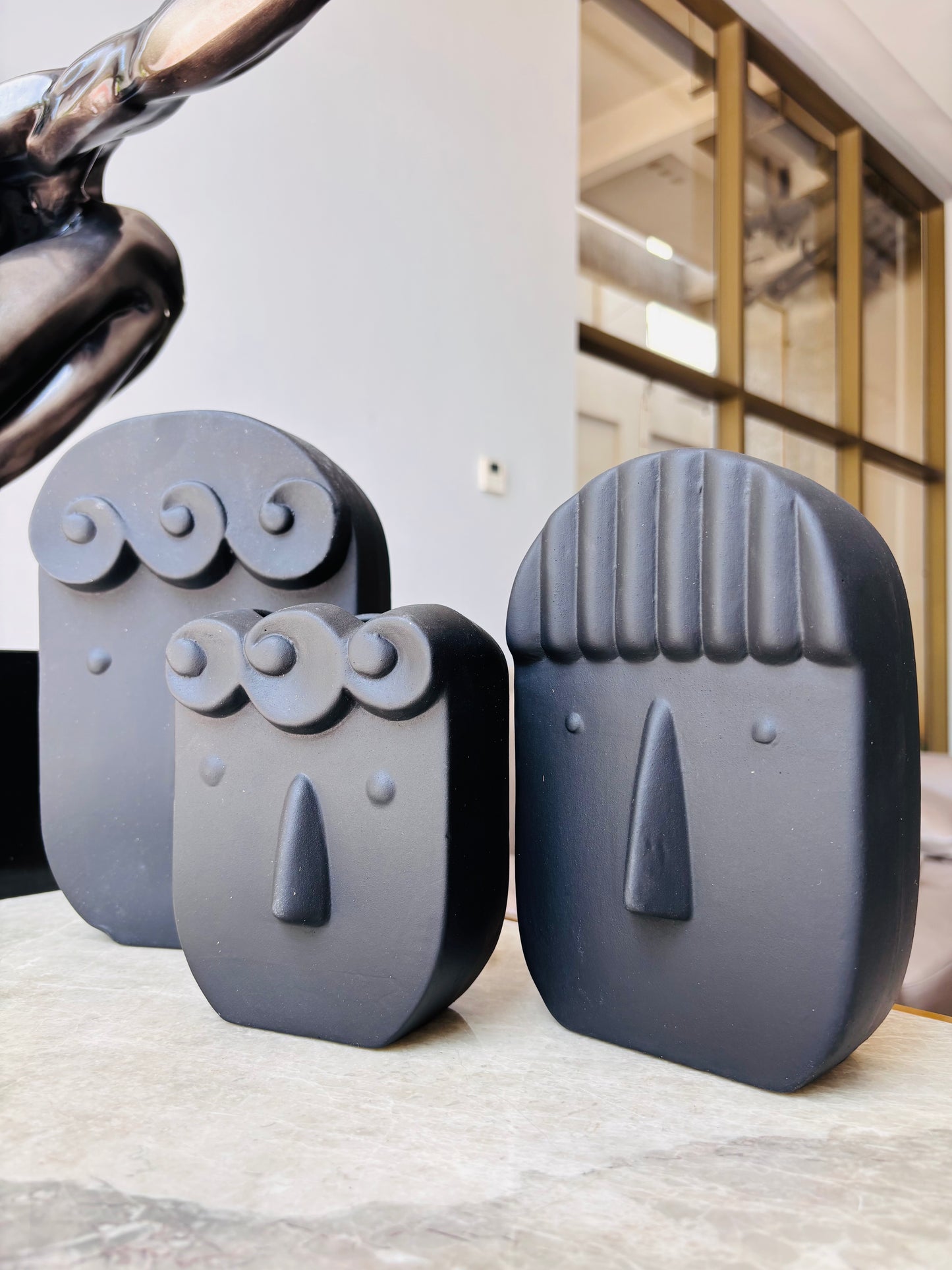 Trio faciem Vases - Set of 3 Vases