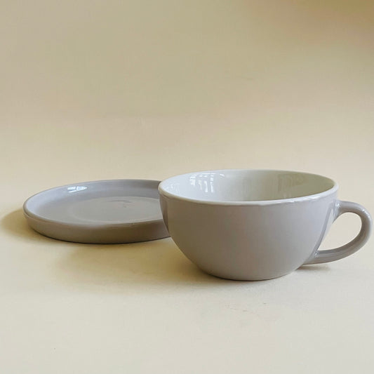 The Grey Cappucino Cup & Saucer Set