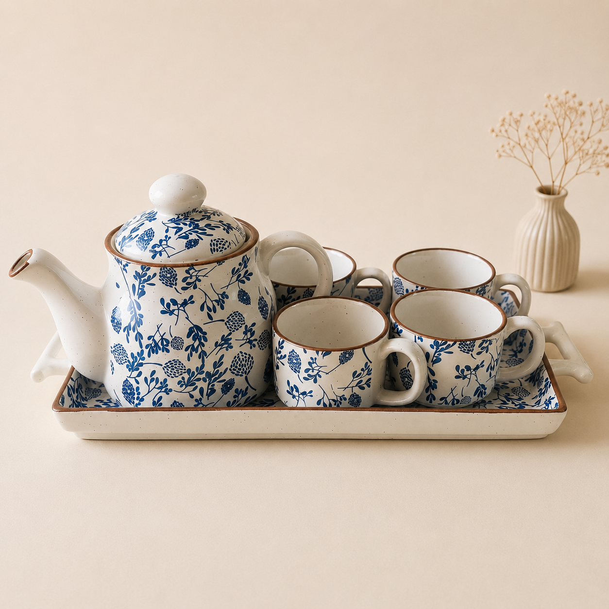 Azure Garden™ Heritage Tea Set (6-Piece Collection)