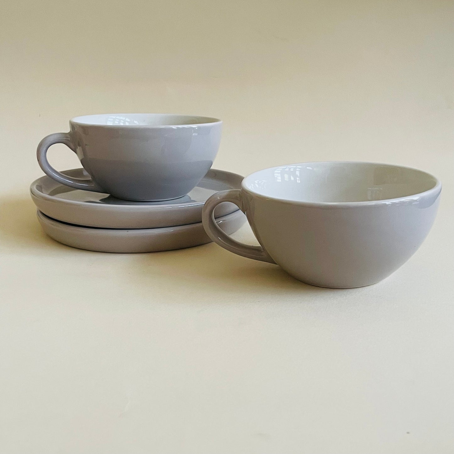 The Grey Cappucino Cup & Saucer Set