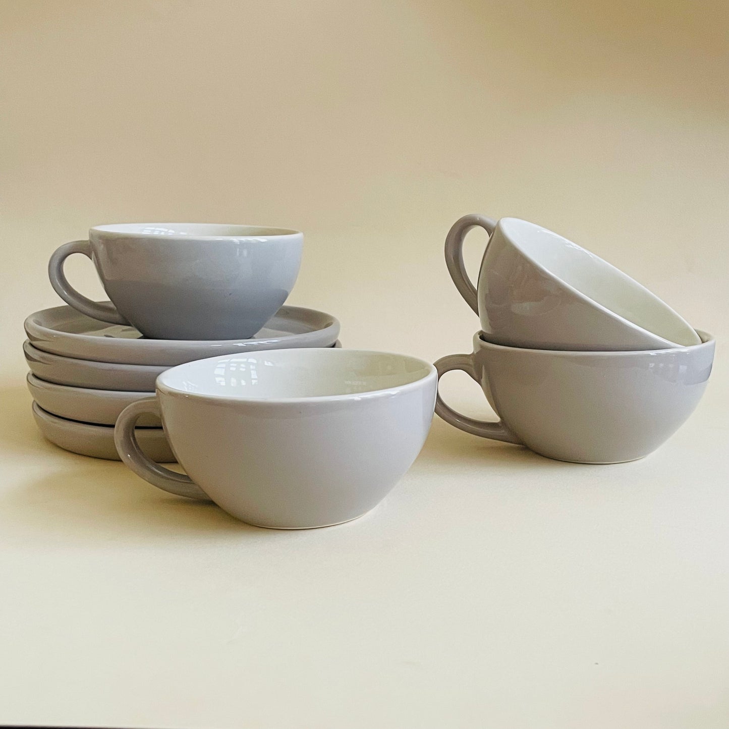 The Grey Cappucino Cup & Saucer Set