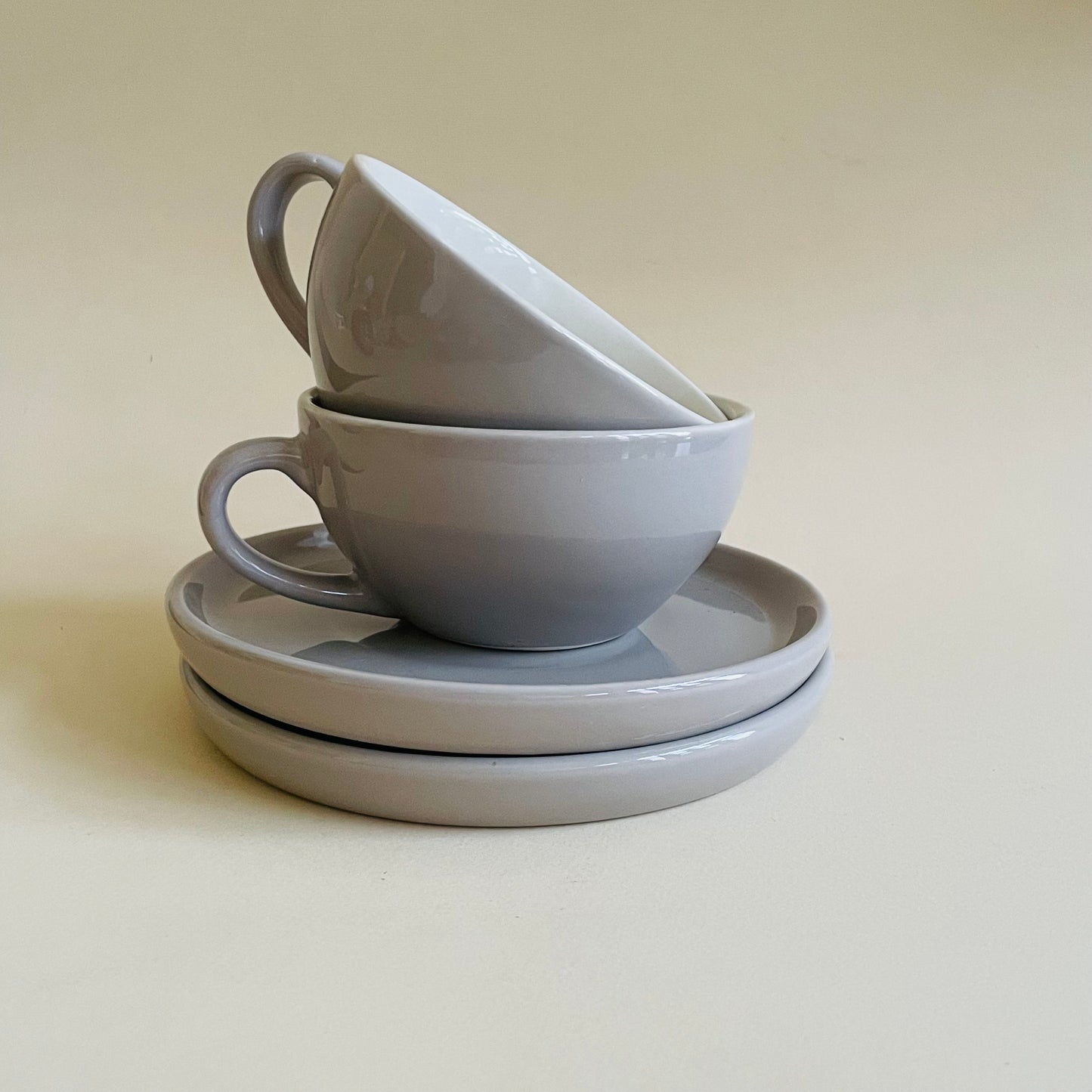 The Grey Cappucino Cup & Saucer Set