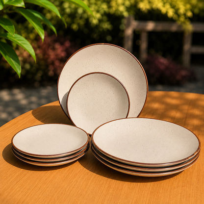 Crema Dinner & Quarter Plates