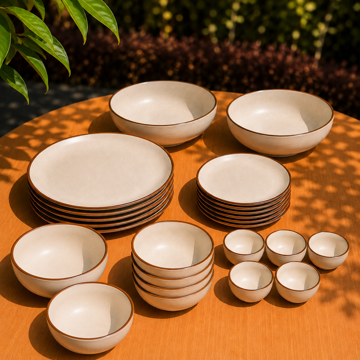 Crema Luxe Holding Collection - Dinner Plates, Quarter Plates, Soup Bowls, Sweet Bowls & Serving Bowls