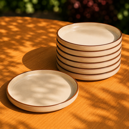 Crema Flat Plate Plain  –10 Inch