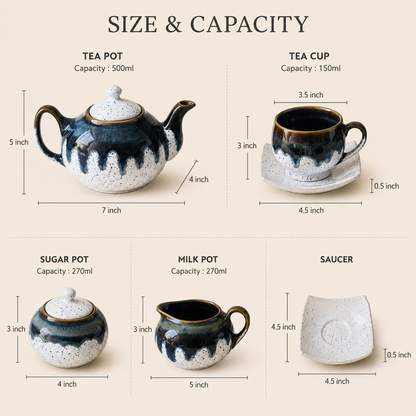 Arctic Cascade™ Signature Tea Set (7-Piece Collection)