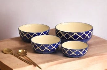 Bleu Bowl Set (Set of 4)