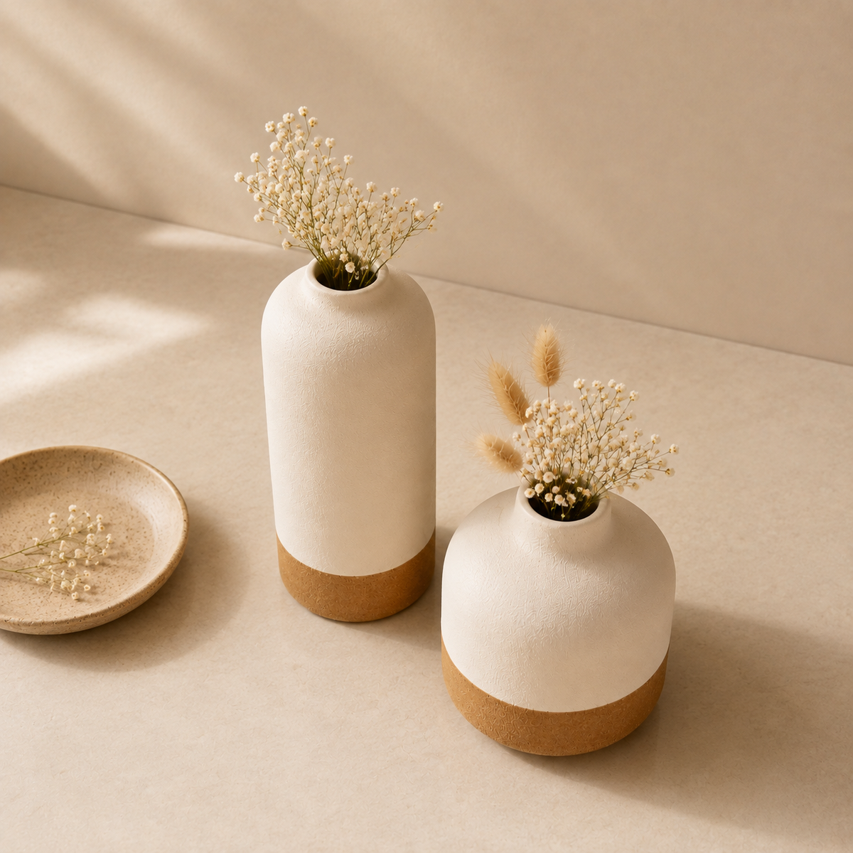 Sora Collection – Ceramic Vase Set (Set of 2)